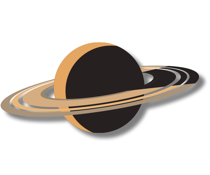 Illustration de la planète Saturne et de sa lune Titan